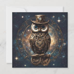 Convites Steampunk Owl