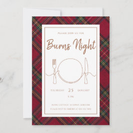 Convites Stewart Burns Night Invitation