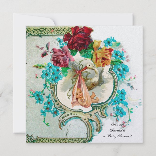 Convites STORAGE CHÁ DE FRALDAS 2, metal branco de gelo (Frente)