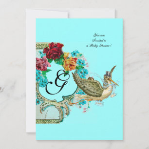 CONVITES STORAGE CHÁ DE FRALDAS 3 MONOGRAM