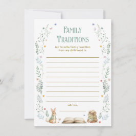 Convites Story Book Baby Shower Family Traits Game Card