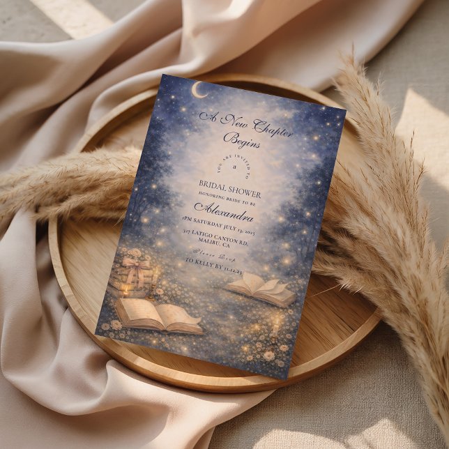 Convites Storybook A New Chapter Bridal Shower (Criador carregado)