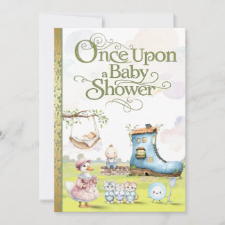 Convites Storybook Baby Shower Invitation