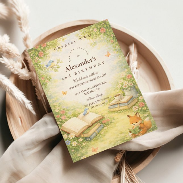 Convites Storybook Chapter Two Birthday (Criador carregado)