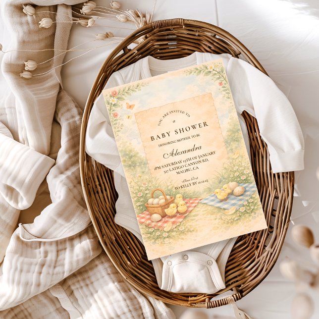 Convites Storybook Farm Animal Baby Shower (Criador carregado)