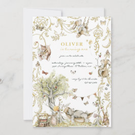 Convites Storybook | Festa de aniversário florestal
