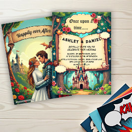Convites Storybook Forest Woodland Castle Fairytale Wedding