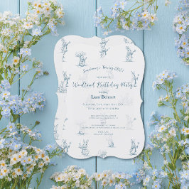 Convites Storybook Little Bunny Peter primeiro aniversario