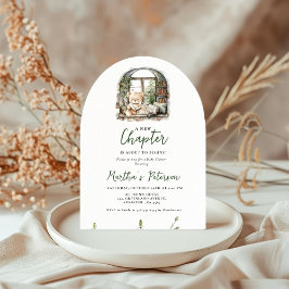 Convites Storybook Um novo capítulo Sobre o Chá de fraldas