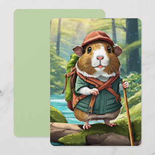 Convites Storybook Wanderer, Guiné Pig Hiker Dude
