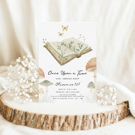 Convites Storybook Whimsical Watecolor Book Aniversário