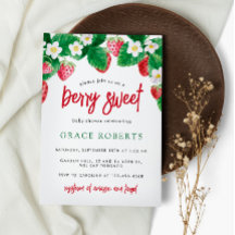 Strawberry Chá de fraldas Summer Berry Sweet