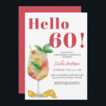 Convites Strawberry Red Cocktail Beber 60º Aniversário<br><div class="desc">Strawberry Red Cocktail Beba 60º Aniversário Convite Torne o seu evento memorável com este divertido convite de 60º aniversário para uma fruta verde. As cores vibrantes e os pincéis macios dão ao design uma sensação caprichosa e artística,  fazer-a uma escolha perfeita para um aniversário cheio de alegria e celebração.</div>
