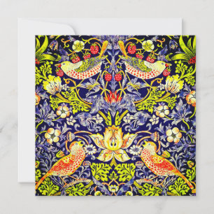 Convites Strawberry Thef Birds William Morris