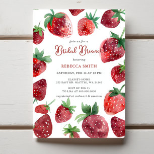 Convites Strawberry Themed Bridal BrunParty
