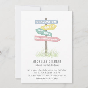 Convites Street Sign 8th Grade Party