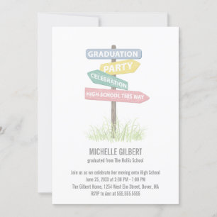 Convites Street Sign 8th Grade Party