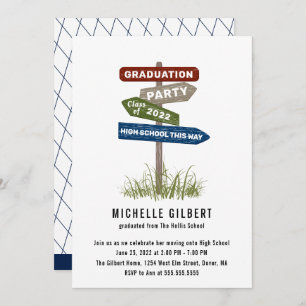 Convites Street Sign 8th Grade Party