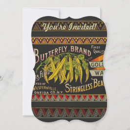 Convites String Bean Label Vegetal País