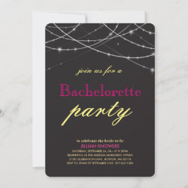 Convites String Lights Bachelorette
