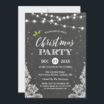 Convites String Lights Lace Chalkboard<br><div class="desc">Crie seu convite perfeito com este modelo pré-projetado, você pode personalizá-lo facilmente para ser exclusivamente seu. Para mais personalização, clique no link "personalizar mais" e use nossa ferramenta de design fácil de usar para modificar este modelo. Se você preferir papéis mais espessos / Término da Matriz, talvez considere escolher o...</div>