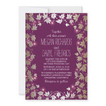 String Lights Plum e Dourado Casamento de Jardim