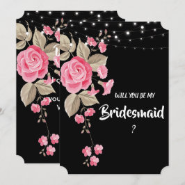Convites String Whimssa Ilumina Bridesmaid Negra
