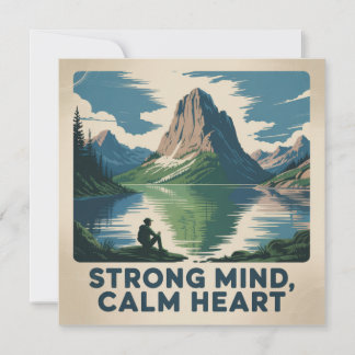 Convites Strong Mind, Calm Heart