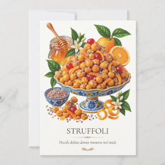 Convites Struffoli – Vintage Italian Dessert