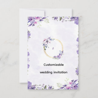 Convites Stunning Customizable Wedding Invitation - Elegant