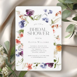 Convites Stylish Fantasy Floral Bridal Shower