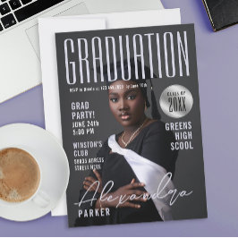 Convites Stylish Pastel Purple Grad College University 