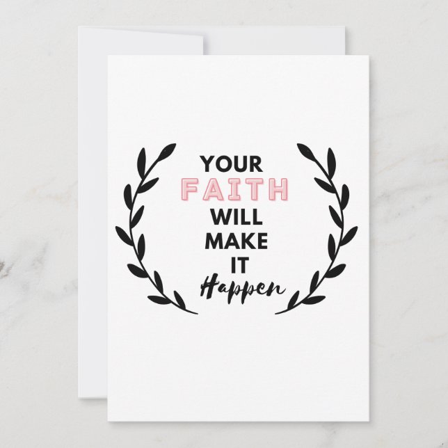 Convites sua fé fará isso acontecer (Frente)