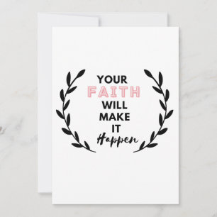 Convites sua fé fará isso acontecer