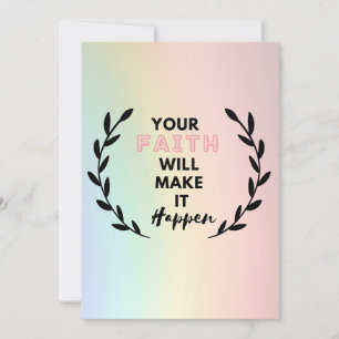 Convites sua fé fará isso acontecer