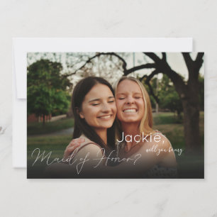 Convites Sua Foto Será Rosa De Paisagem Madrinha de casame