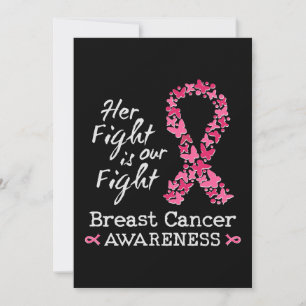 Convites Sua luta é nossa luta Sensibilização do Cancer da 
