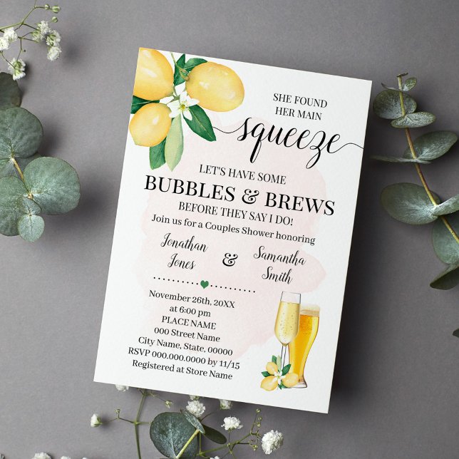 Convites Suas Bolhas de aperto principal e Chá de panela ro (Criador carregado)