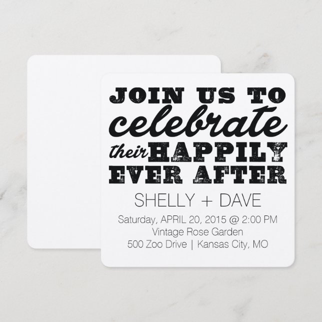 Convites Suas Felizes Convidações De Casamento (Frente/Verso)