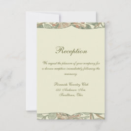 Convites Suave Verde Vintage William Morris Honeysuckle