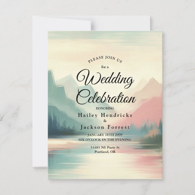 Convites Suaves Ecos das Montanhas (Frente)