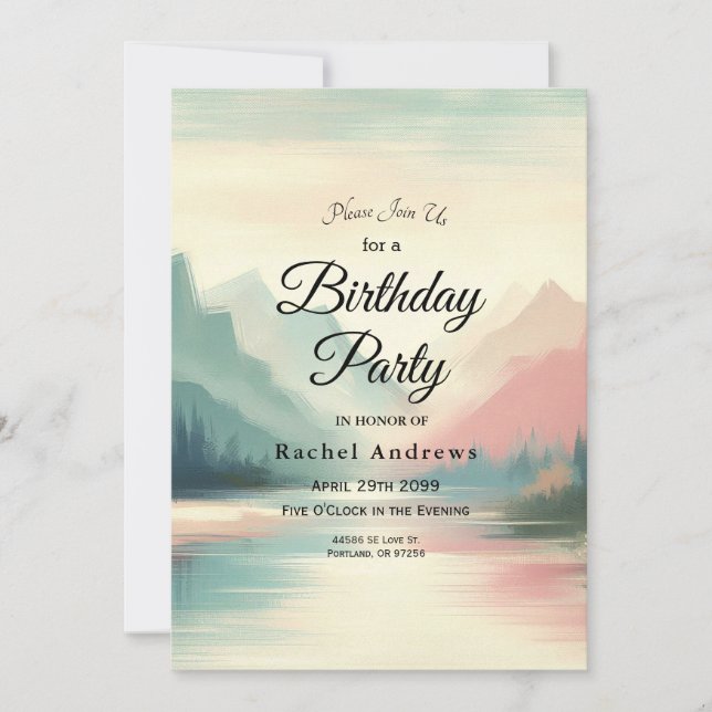 Convites Suaves Ecos das Montanhas (Frente)