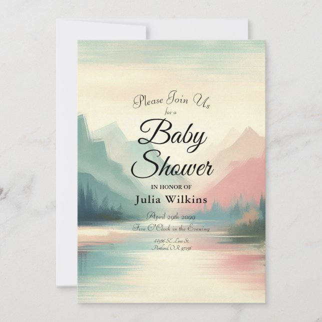 Convites Suaves Ecos das Montanhas (Frente)