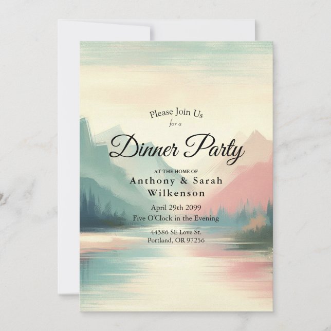 Convites Suaves Ecos das Montanhas (Frente)