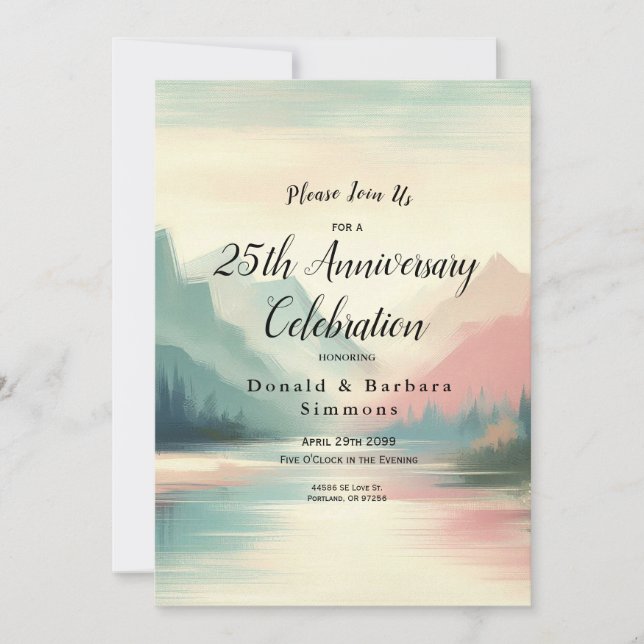 Convites Suaves Ecos das Montanhas (Frente)