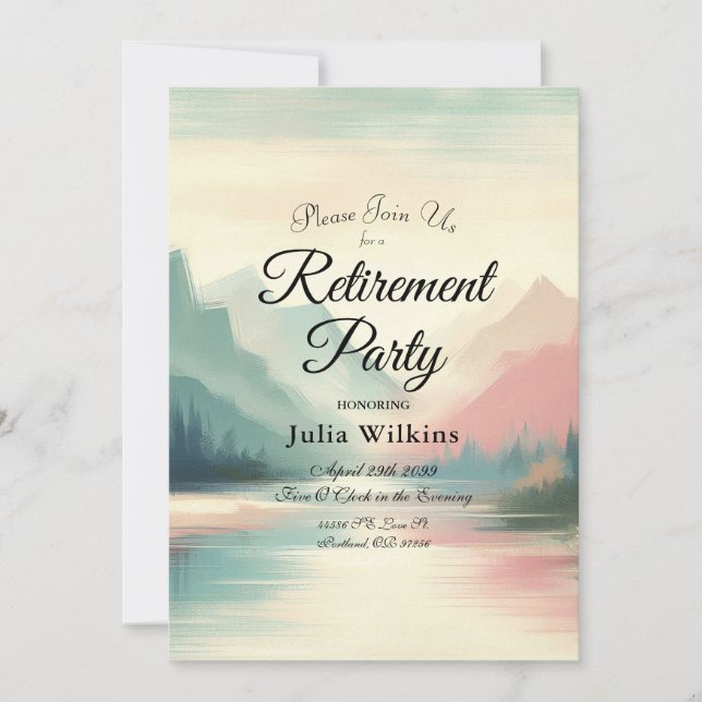 Convites Suaves Ecos das Montanhas (Frente)