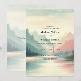 Convites Suaves Ecos do Casamento das Montanhas
