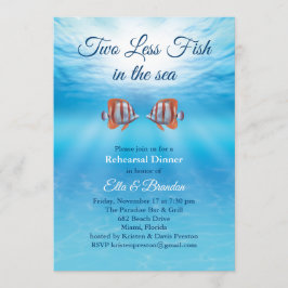 Convites Subaquático Dois Menos Peixes no Mar Ensaios