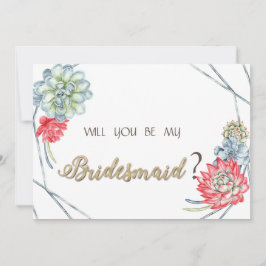 Convites Succultos Vermelhos Desertados Por Aquarelas