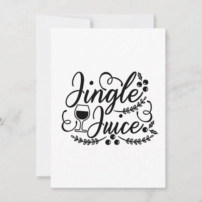 Convites Suco de Jingle Engraçado Cerveja Natalícia (Frente)